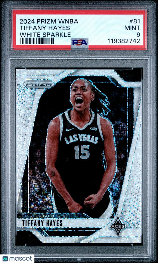 2024 Panini Prizm WNBA - Tiffany Hayes #81 - White Sparkle SSP - PSA