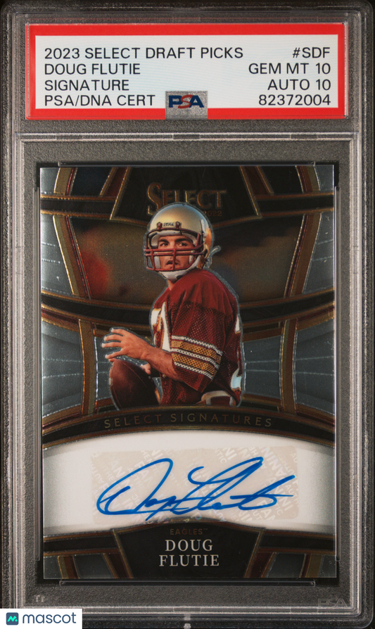 2023 Panini Select Draft Picks - Doug Flutie #SDF - AUTOGRAPH - PSA 10 Auto 10