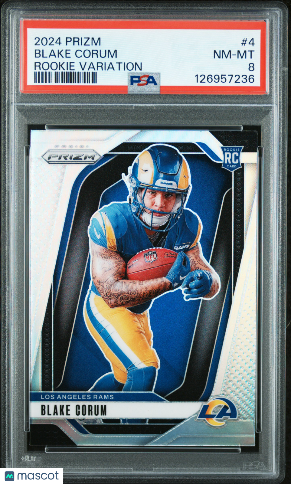 2024 Panini Prizm - Blake Corum #4 - ROOKIE - Rookie Variation - PSA - ROOKIE