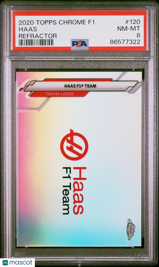2020 Topps Chrome F1 - Haas F1 Team Crest - Refractor -  PSA - REFRACTOR - PSA