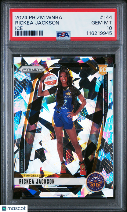 2024 Panini Prizm WNBA - Rickea Jackson #144 - ROOKIE - Ice Rookie - PSA 10