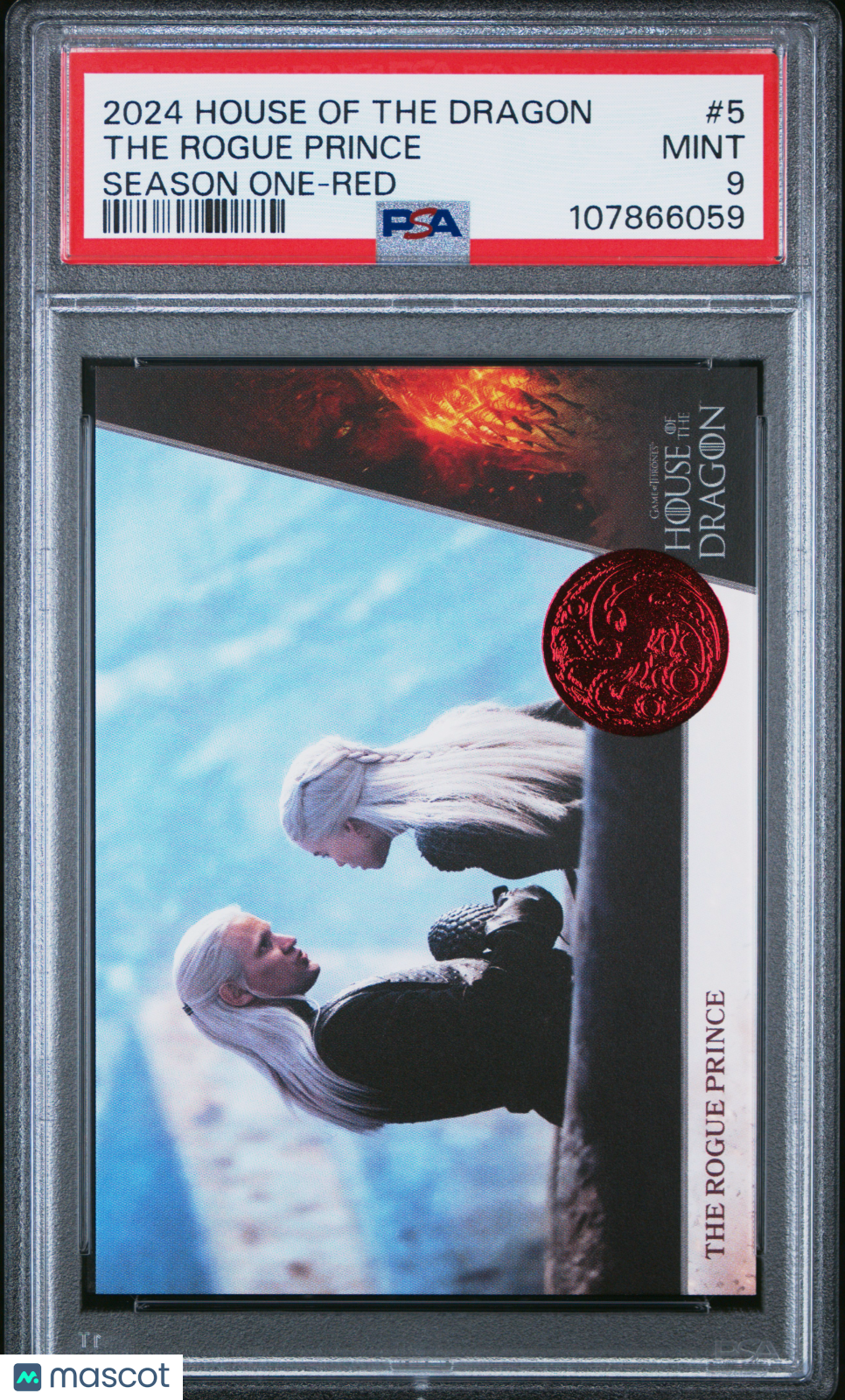 2024 House Of The Dragon - The Rogue Prince #5- Season One - RED /50 - PSA - /50