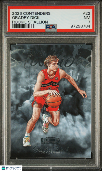 2023 Panini Contenders Rookie Stallion Gradey Dick ROOKIE #22 PSA 7