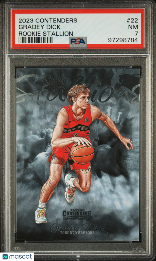 2023 Panini Contenders Rookie Stallion Gradey Dick ROOKIE #22 PSA 7
