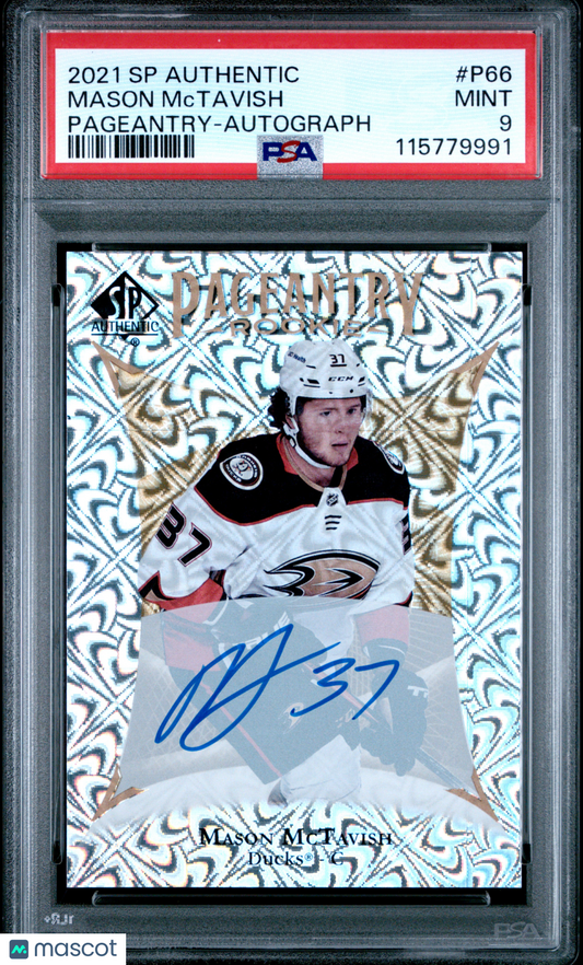 2021 Upper Deck - SP Authentic - Pageantry ROOKIE - Mason Mctavish - AUTO - PSA