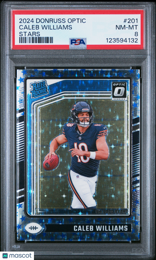 2024 Panini Donruss Optic - Caleb Williams #201 - ROOKIE - Stars - ROOKIE - PSA