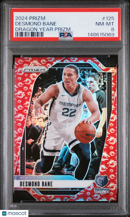 2024 Prizm - Desmond Bane #125 - Dragon Year /88 - PSA - Dragon Year /88