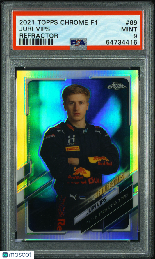 2021 Topps Chrome F1 - Juri Vips #69 - Refractor - PSA - REFRACTOR - PSA