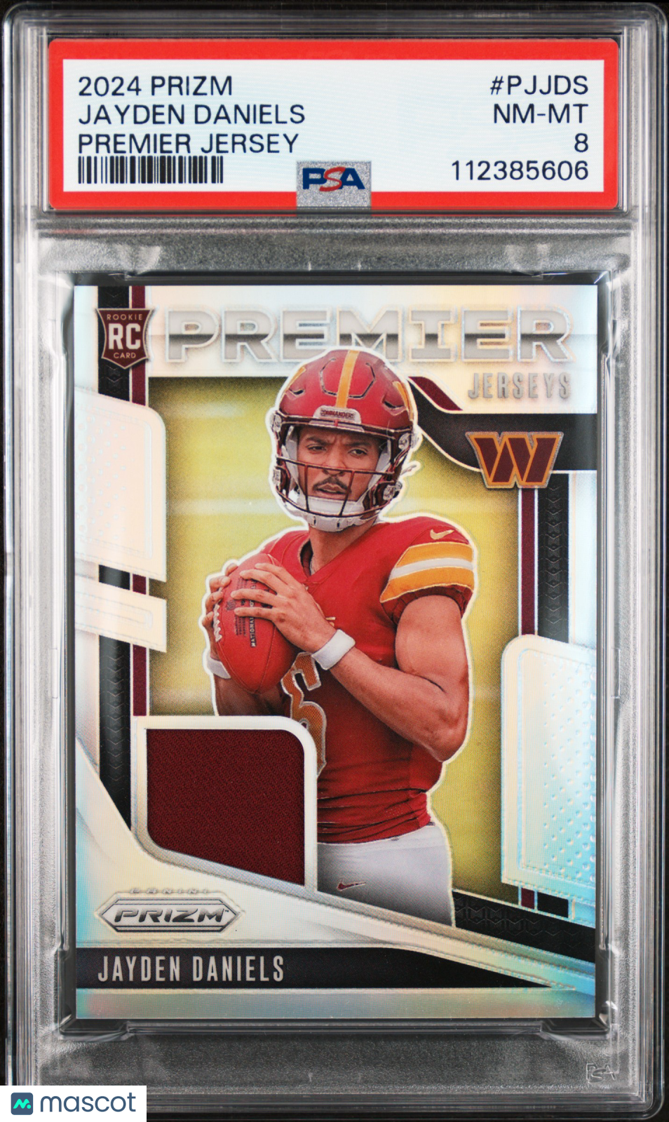 2024 Panini Prizm - Jayden Daniels #PJ-JDS - Premier Rookie Patch - PSA - ROOKIE