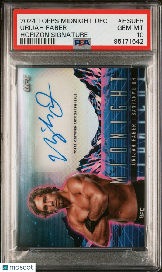 2024 Topps Midnight UFC - Urijah Faber - Horizon Signature Auto - AUTO - PSA 10