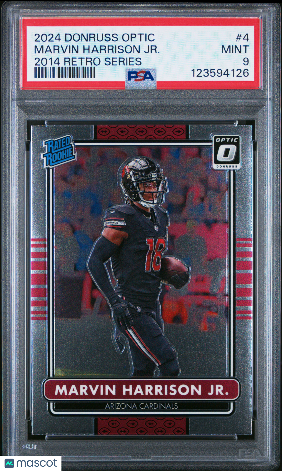 2024 Donruss Optic - Marvin Harrison JR. #4 - ROOKIE - 2014 Retro - ROOKIE - PSA