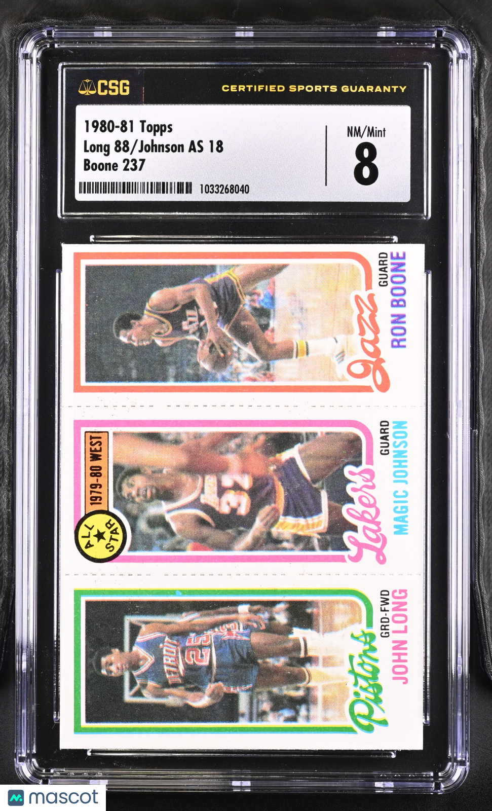 1980 Topps Long 88/Johnson AS 18 Boone 237 CGC 8