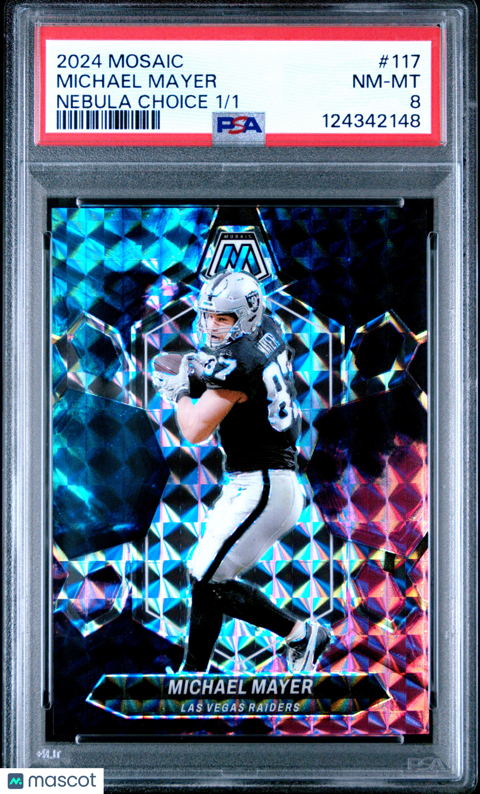 2024 Panini Mosaic - Michael Mayer #117 - Nebula Choice 1/1 - PSA - NEBULA 1/1