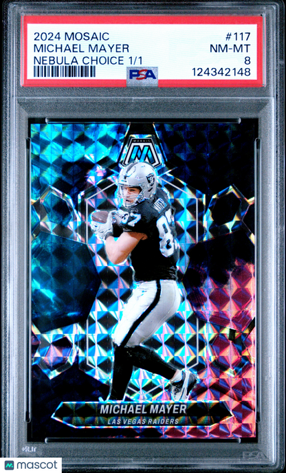 2024 Panini Mosaic - Michael Mayer #117 - Nebula Choice 1/1 - PSA - NEBULA 1/1