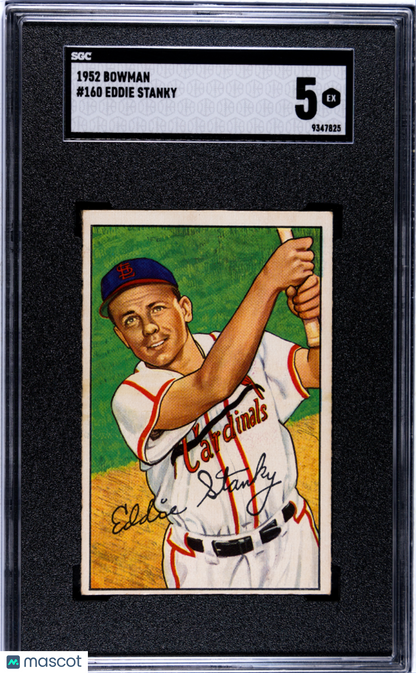 1952 Bowman MLB Baseball - Eddie Stanky #160 - SGC 5