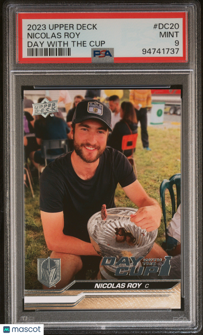 2023 Upper Deck - Nicolas Roy #DC20 - Vegas VGK - Day With The Cup - PSA - SSP