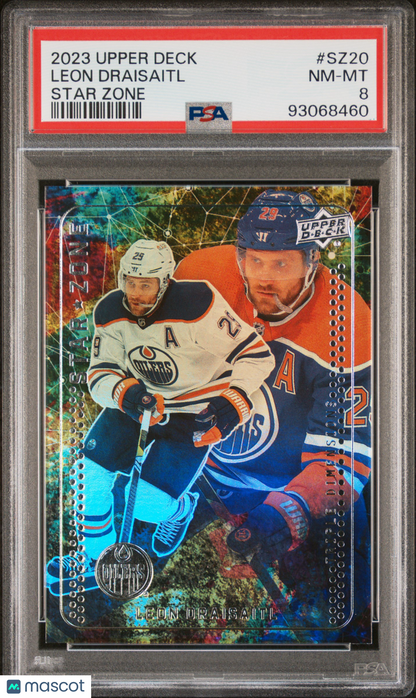 2023 Upper Deck Star Zone Leon Draisaitl #SZ20 PSA 8