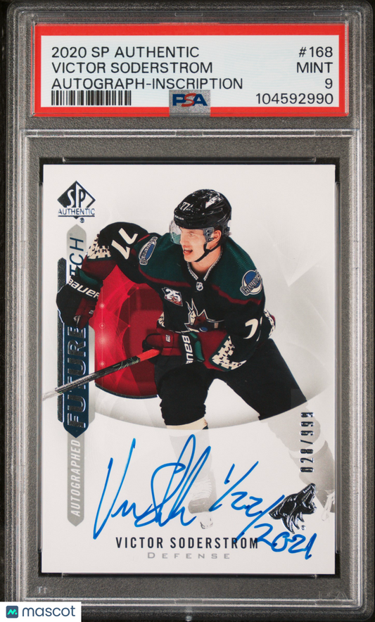 2020 SP Authentic - Victor Soderstrom - FUTURE WATCH AUTO - PSA - INSCRIBED /50