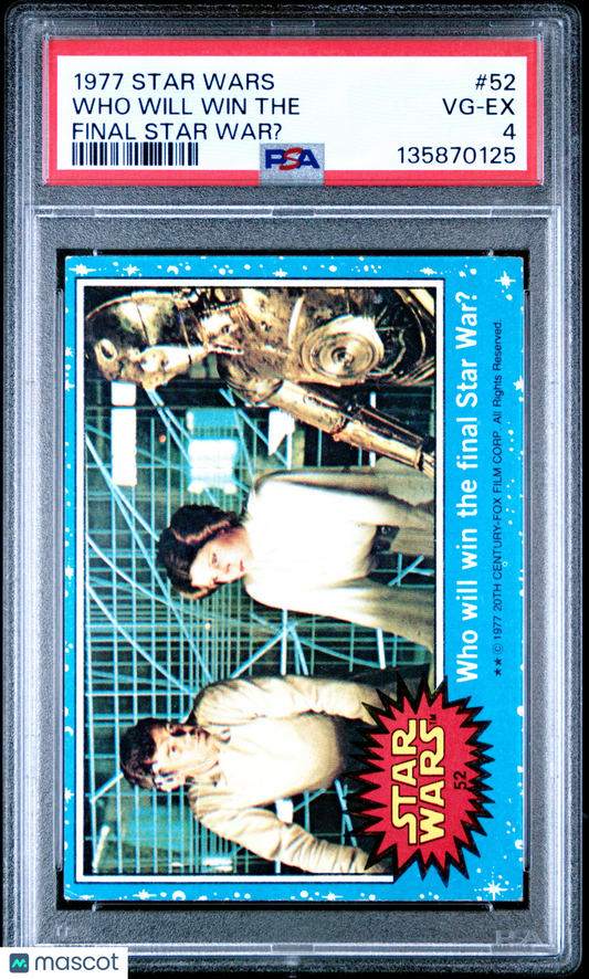 1977 Star Wars - Who Will Win the Final Star War? #52 - PSA 4