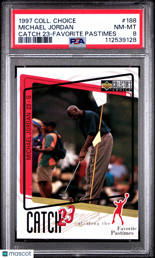 1997 Collector's Choice - Michael Jordan - Catch 23 - Favorite Pastimes - PSA