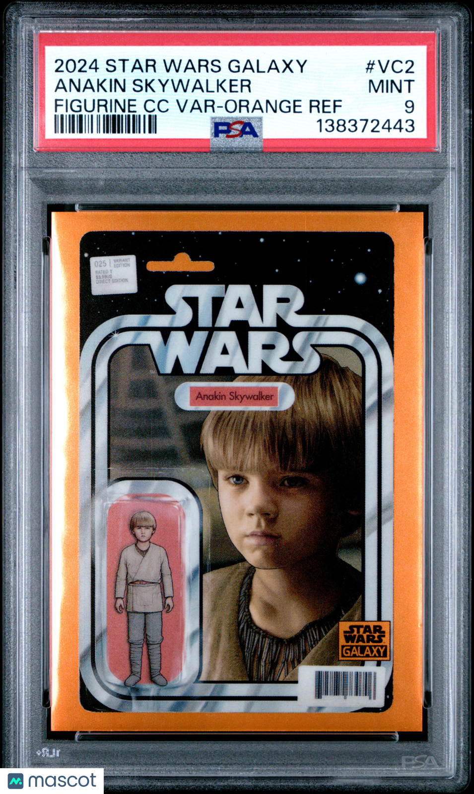 2024 Star Wars Galaxy - Anakin Skywalker - Orange Comicfractor/25 - PSA - /25
