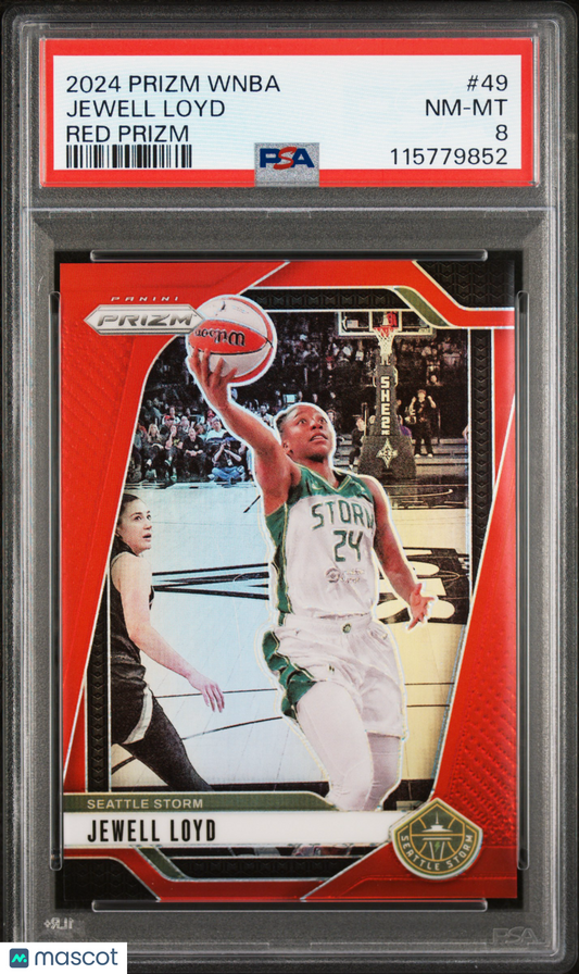 2024 Panini Prizm WNBA - Jewell Loyd #49 - Red /299 - PSA - /299