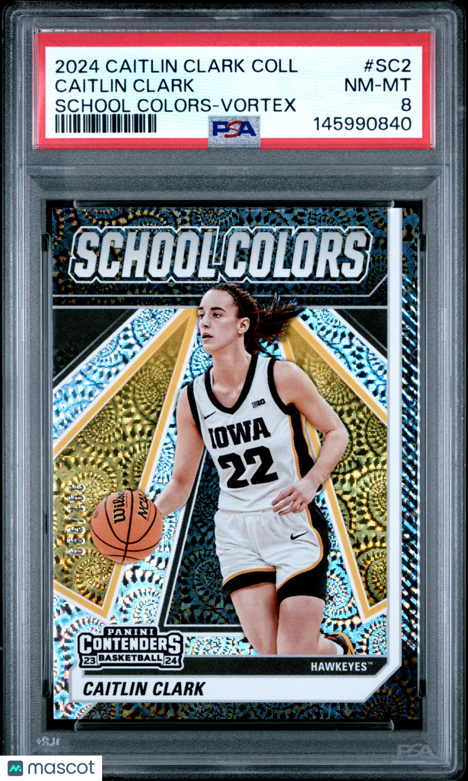 2024 Caitlin Clark Collection - Caitlin Clark #SC2 - Vortex /399 - PSA - /399