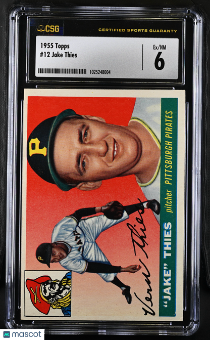 1955 Topps Jake Thies #12 CGC 6