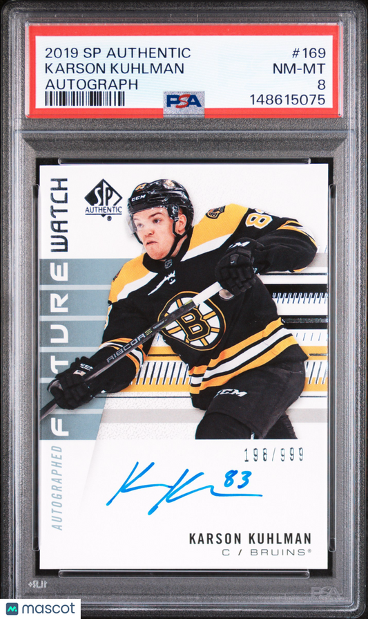 2019 SP Authentic - Karson Kuhlman - FUTURE WATCH AUTO /999 - PSA