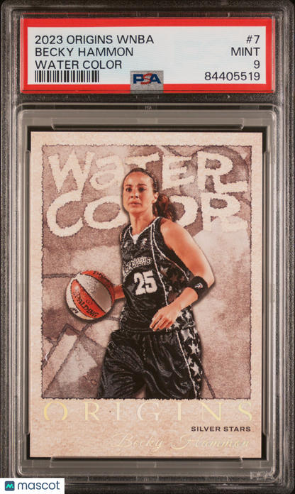 2023 Panini Origins POP 1 WNBA Water Color Becky Hammon #7 PSA 9 - POP 1
