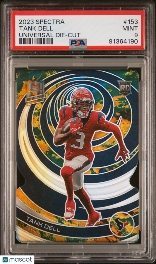 2023 Panini Spectra- Tank Dell #153 - Universal Die Cut - ROOKIE /10 - PSA - /10