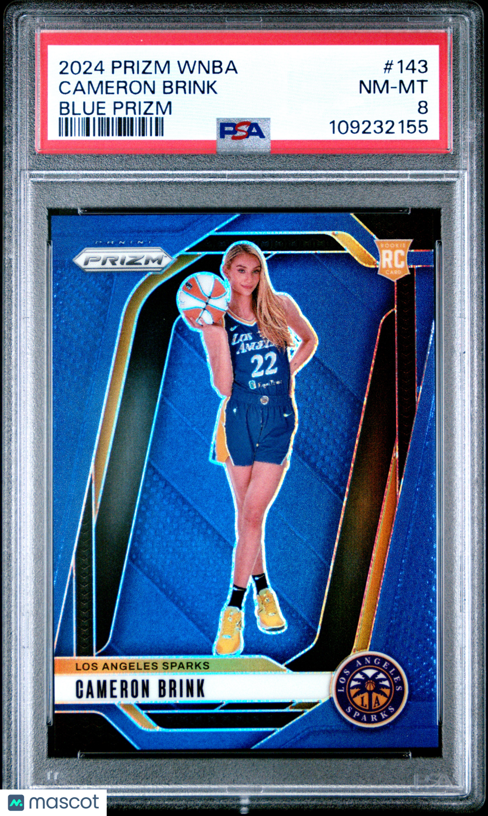 2024 Panini Prizm WNBA - Cameron Brink #143 - ROOKIE - Blue /199 - PSA Blue /199