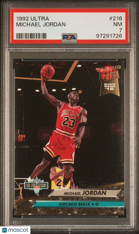 1992 Ultra Michael Jordan #216 PSA 7