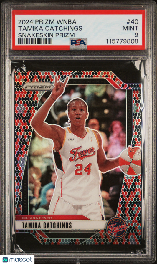 2024 Panini Prizm WNBA- Tamika Catchings - Snakeskin SSP - PSA 9 - Snakeskin SSP