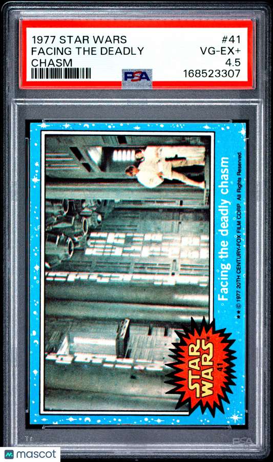 1977 Star Wars - Facing The Deadly Chasm #41 - PSA 4.5