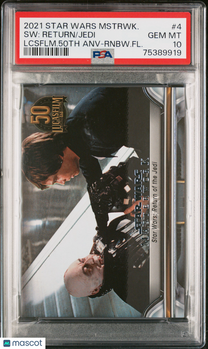 2021 Star Wars Masterwork 50th Anniv Luke Skywalker Darth Vader PSA 10 - /299