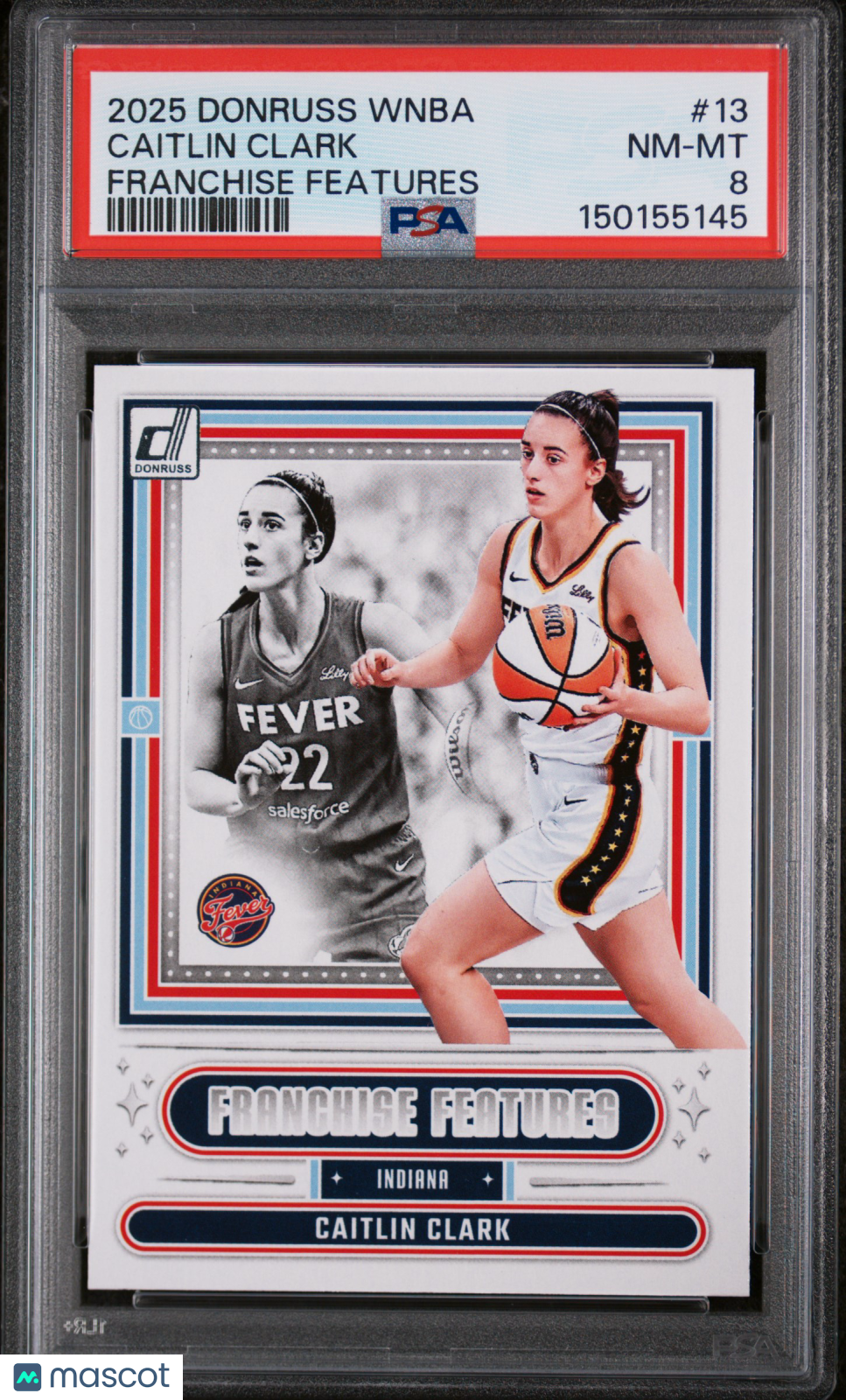 2025 Panini Donruss WNBA - Caitlin Clark #13 - Franchise Features - Fever - PSA