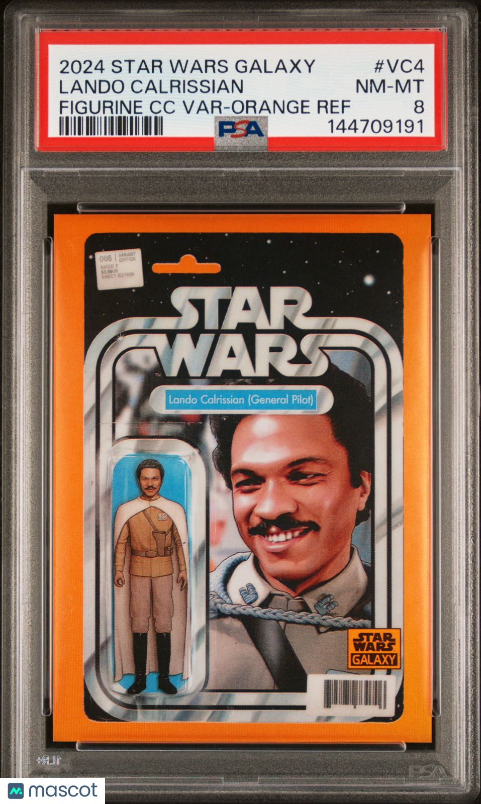 2024 Star Wars Galaxy - LANDO CALRISSIAN - Orange Comicfractor/25 - PSA - /25