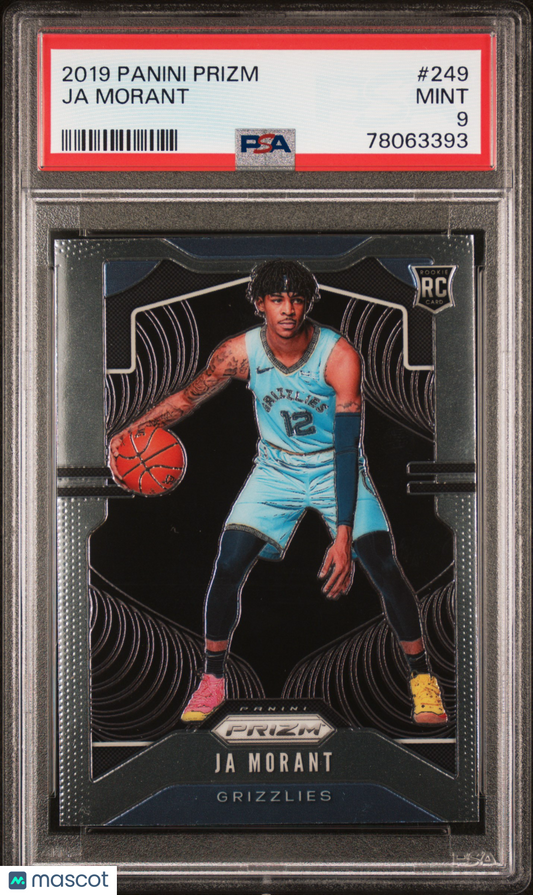 2019 Panini Prizm - Ja Morant #249 - ROOKIE - PSA 9
