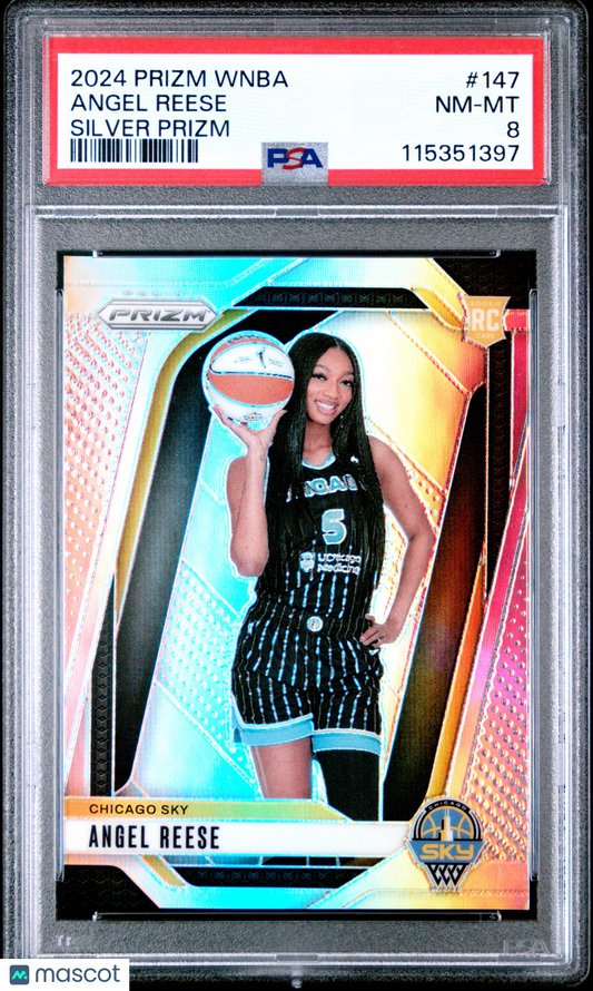 2024 Panini Prizm WNBA - Angel Reese #147 - Silver ROOKIE Variation - PSA