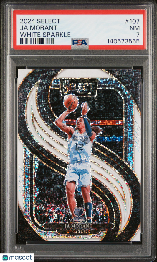 2024 Panini Select - Ja Morant #107 - White Sparkle - PSA - WHITE SPARKLE SSP