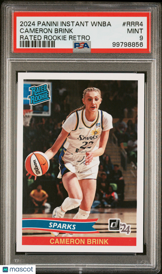 2024 Panini Instant WNBA Rated Rookie Retro Cameron Brink #RRR4 PSA 9
