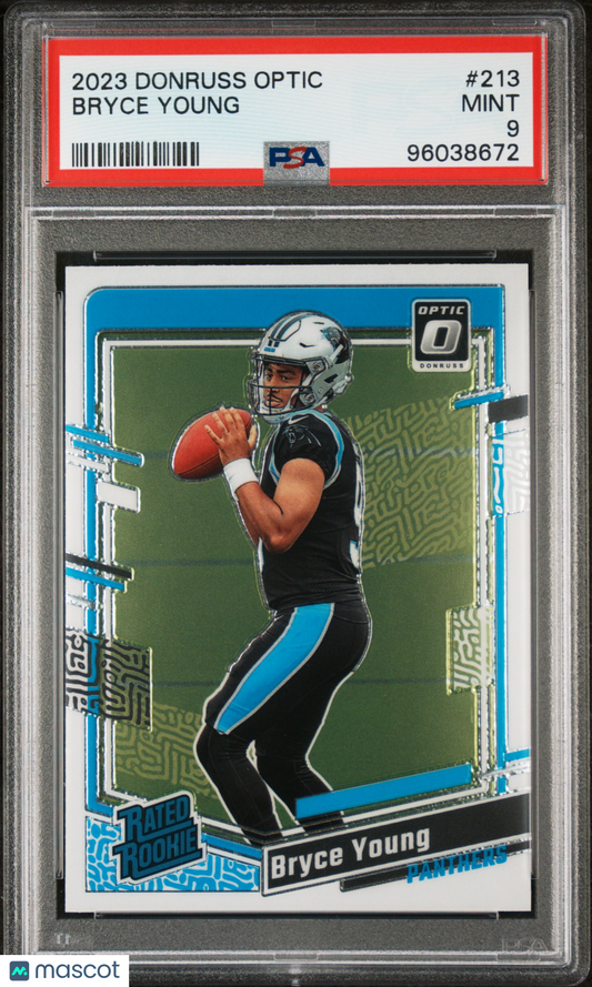 2023 Panini Donruss Optic Bryce Young ROOKIE #213 PSA 9