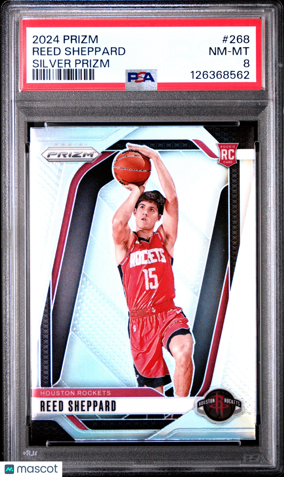 2024 Panini Prizm - Reed Sheppard #268 - Silver Prizm ROOKIE - PSA - ROOKIE