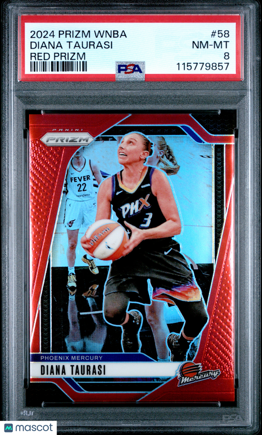 2024 Panini Prizm WNBA - Diana Taurasi #58 - Red /299 - PSA - /299