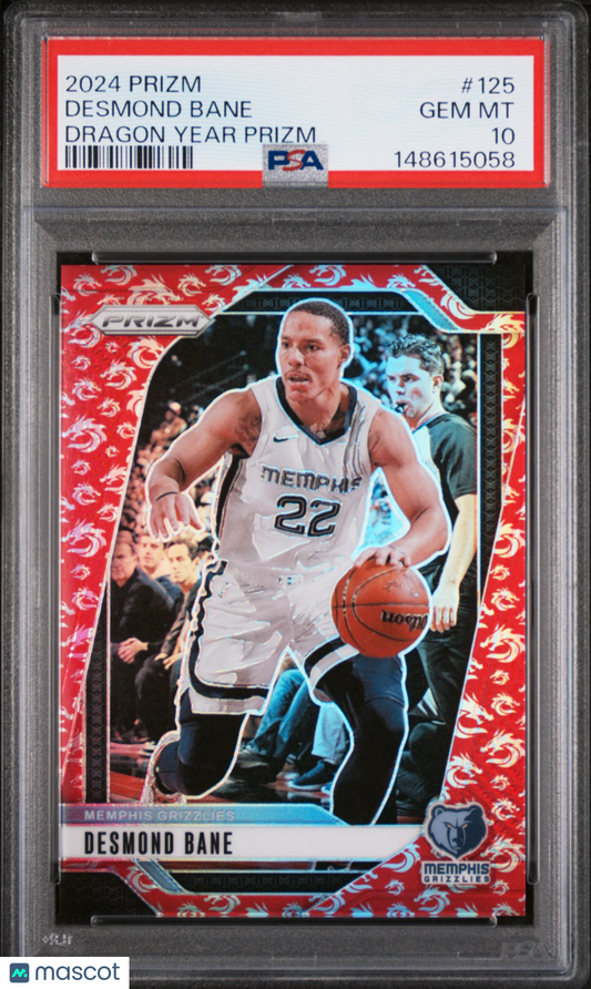2024 Prizm - Desmond Bane #125 - Dragon Year /88 - PSA 10