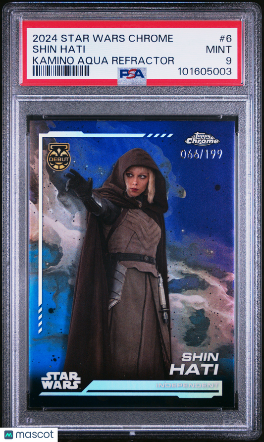 2024 Topps Chrome Star Wars Shin Hati /199 #6 - PSA 9 - /199