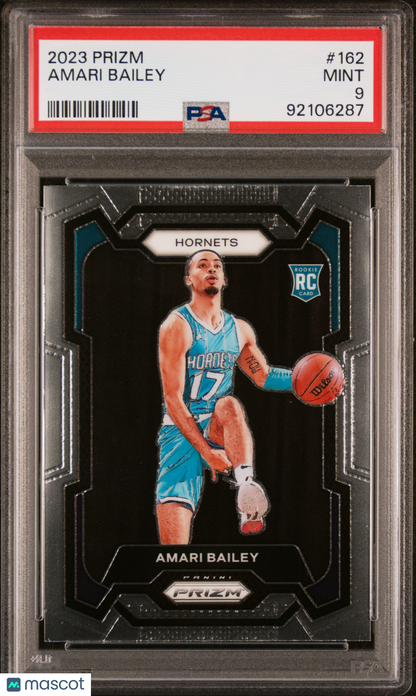 2023 Panini Prizm Amari Bailey ROOKIE #162 PSA 9