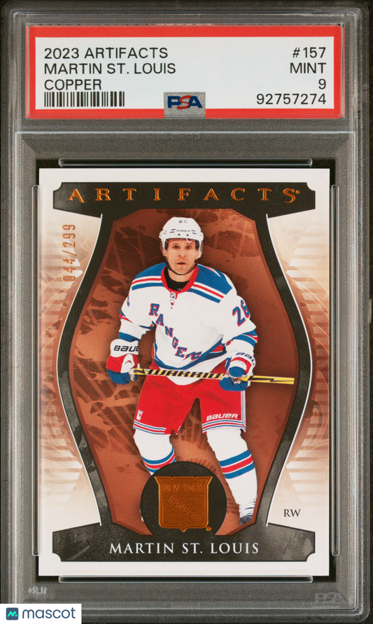 2023 Upper Deck Artifacts Martin ST. Louis #157 Copper PSA 9