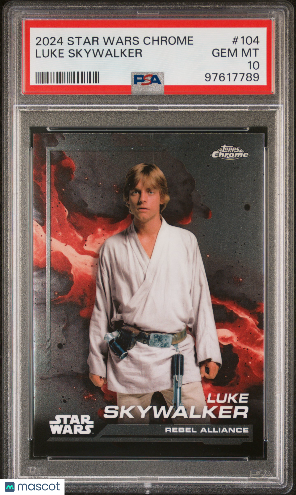 2024 Topps Chrome Star Wars Luke Skywalker #104 PSA 10